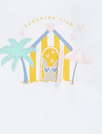 T-shirt de manga curta com estampa