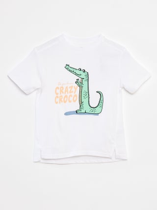 T-shirt de manga curta com estampa