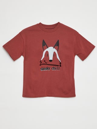 T-shirt de manga curta com estampa