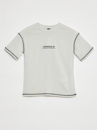 T-shirt de manga curta com estampa