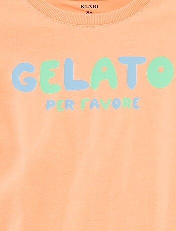 T-shirt de manga curta com estampa