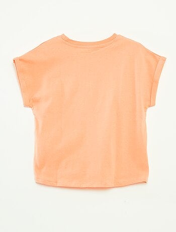 T-shirt de manga curta com estampa