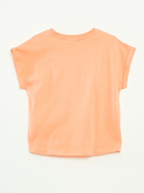 T-shirt de manga curta com estampa - Kiabi