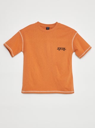 T-shirt de manga curta com estampa