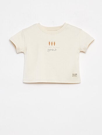 T-shirt de manga curta com estampado - cradle to cradle