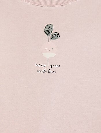 T-shirt de manga curta com estampado - cradle to cradle