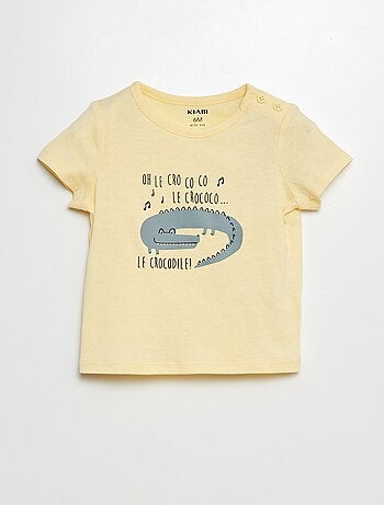 T-shirt de manga curta com estampado