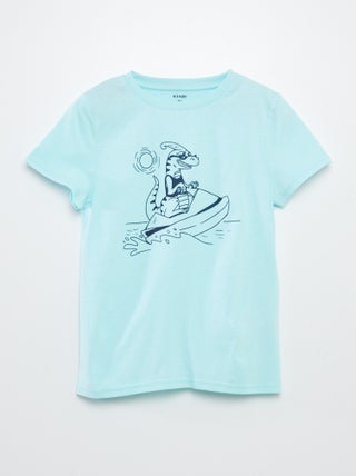 T-shirt de manga curta com estampado