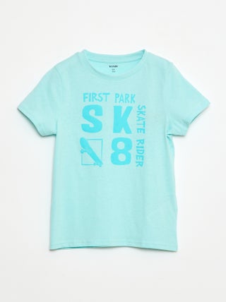 T-shirt de manga curta com estampado