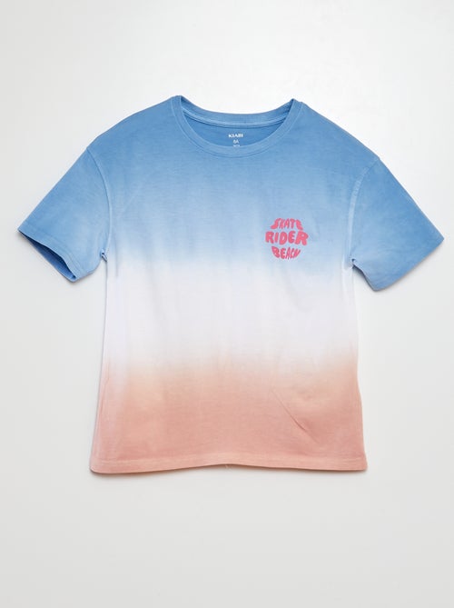 T-shirt de manga curta com estampado - Kiabi
