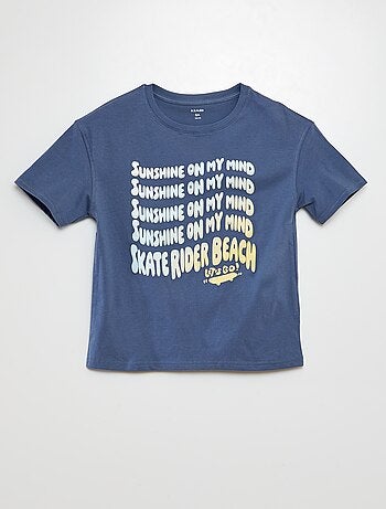 T-shirt de manga curta com estampado