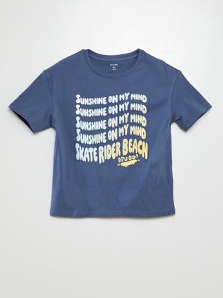 T-shirt de manga curta com estampado