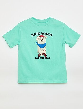 T-shirt de manga curta com estampado