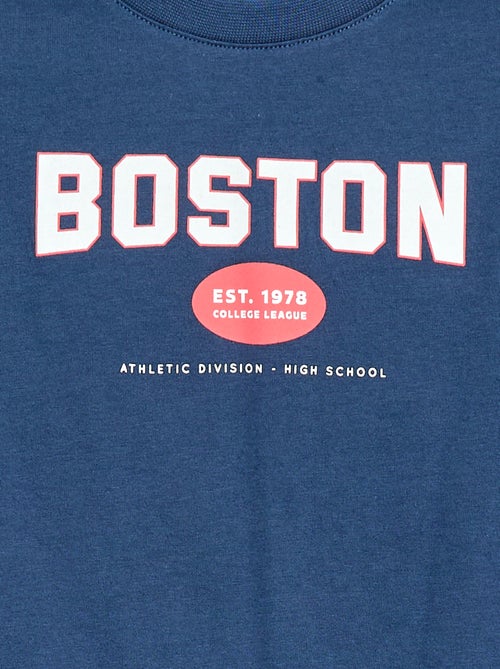 T-shirt de manga curta com estampado - Kiabi