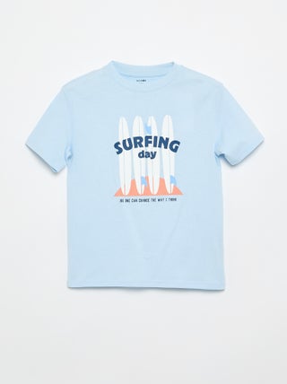 T-shirt de manga curta com estampado