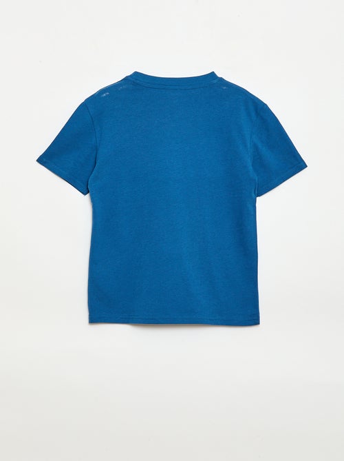 T-shirt de manga curta com estampado - Kiabi