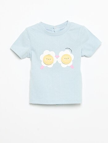 T-shirt de manga curta com estampado