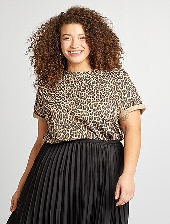 T-shirt de manga curta com estampado