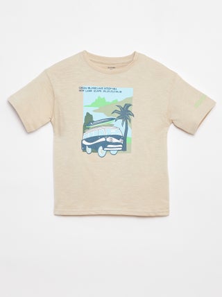 T-shirt de manga curta com estampado