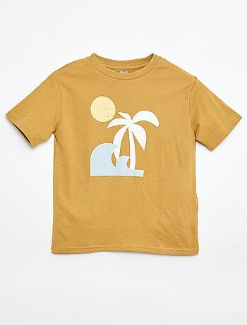 T-shirt de manga curta com estampado