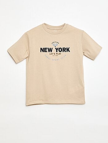 T-shirt de manga curta com estampado