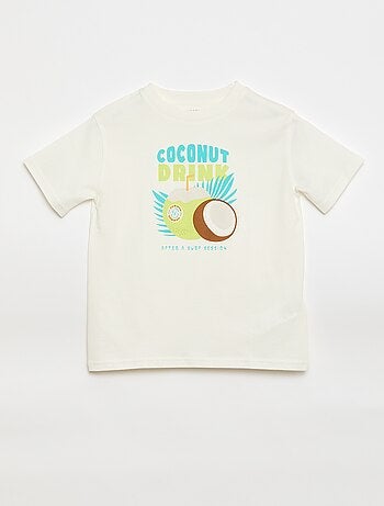 T-shirt de manga curta com estampado