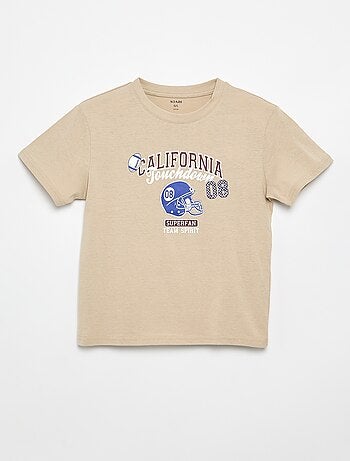 T-shirt de manga curta com estampado