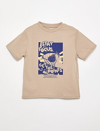 T-shirt de manga curta com estampado