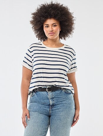 T-shirt de manga curta com estampado