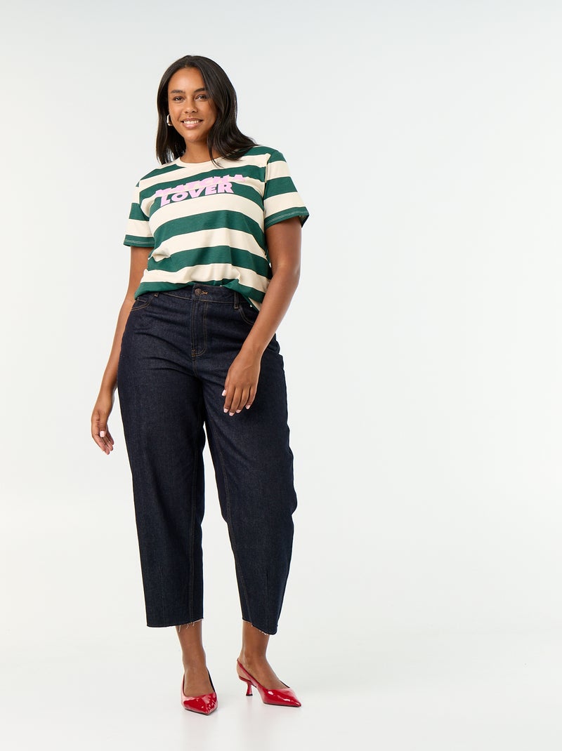 T-shirt de manga curta com estampado Branco - Kiabi