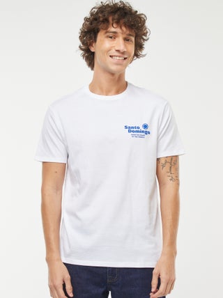 T-shirt de manga curta com estampado