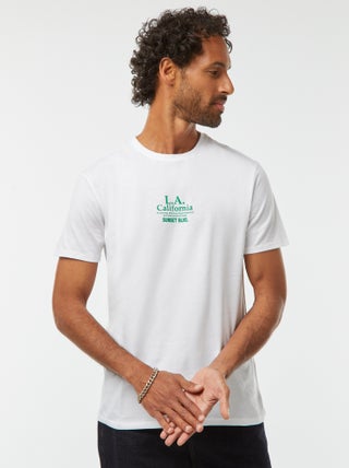 T-shirt de manga curta com estampado