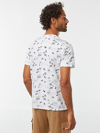 T-shirt de manga curta com estampado