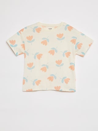 T-shirt de manga curta com estampado