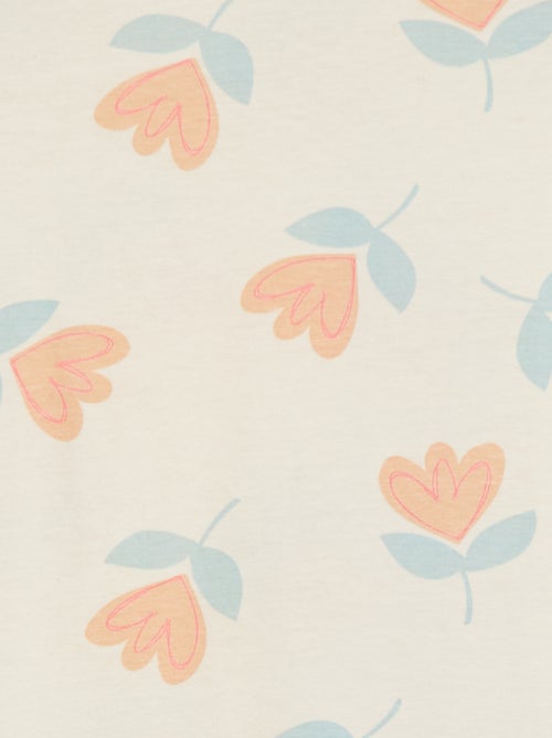 T-shirt de manga curta com estampado - Kiabi