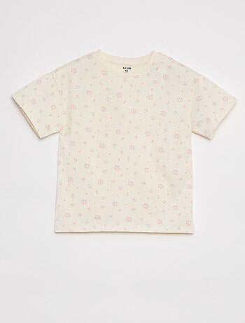 T-shirt de manga curta com estampado