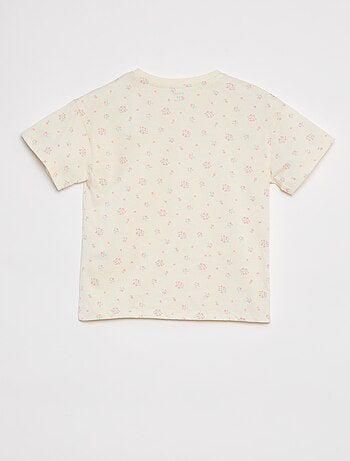 T-shirt de manga curta com estampado