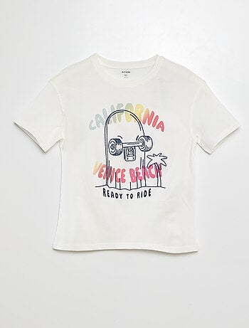 T-shirt de manga curta com estampado