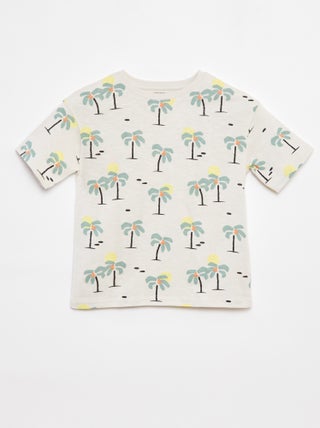 T-shirt de manga curta com estampado