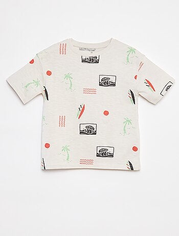 T-shirt de manga curta com estampado