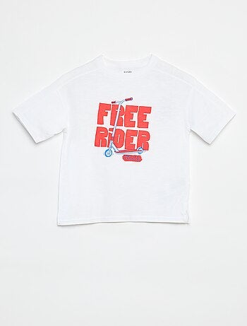 T-shirt de manga curta com estampado