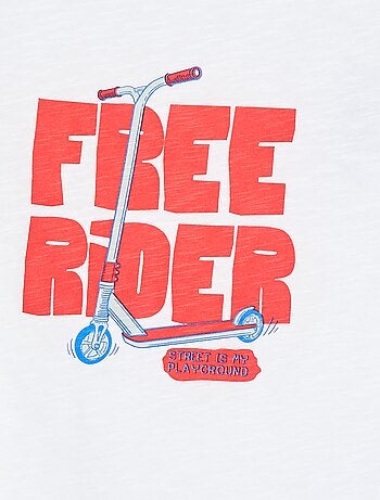 T-shirt de manga curta com estampado