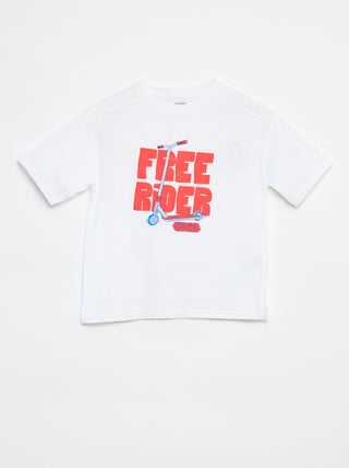 T-shirt de manga curta com estampado