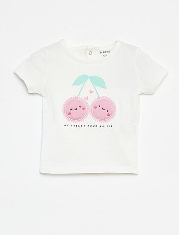 T-shirt de manga curta com estampado