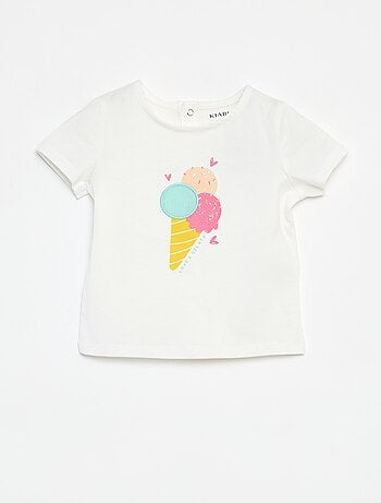 T-shirt de manga curta com estampado