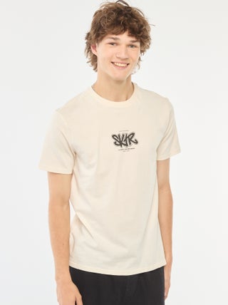 T-shirt de manga curta com estampado