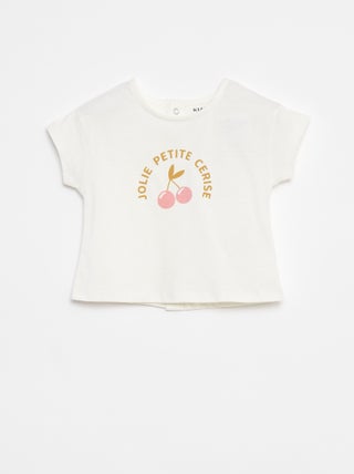 T-shirt de manga curta com estampado