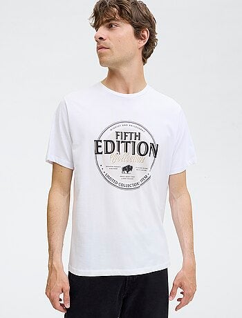 T-shirt de manga curta com estampado