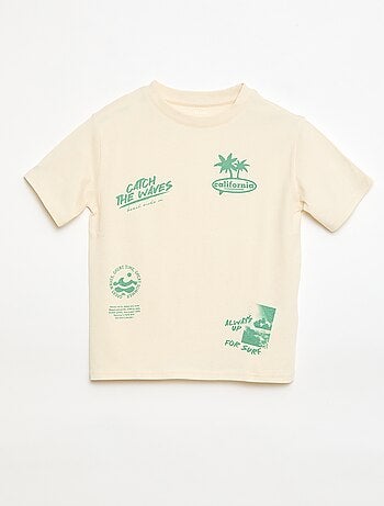 T-shirt de manga curta com estampado