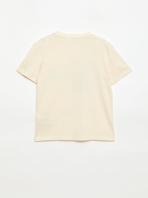 T-shirt de manga curta com estampado - Kiabi